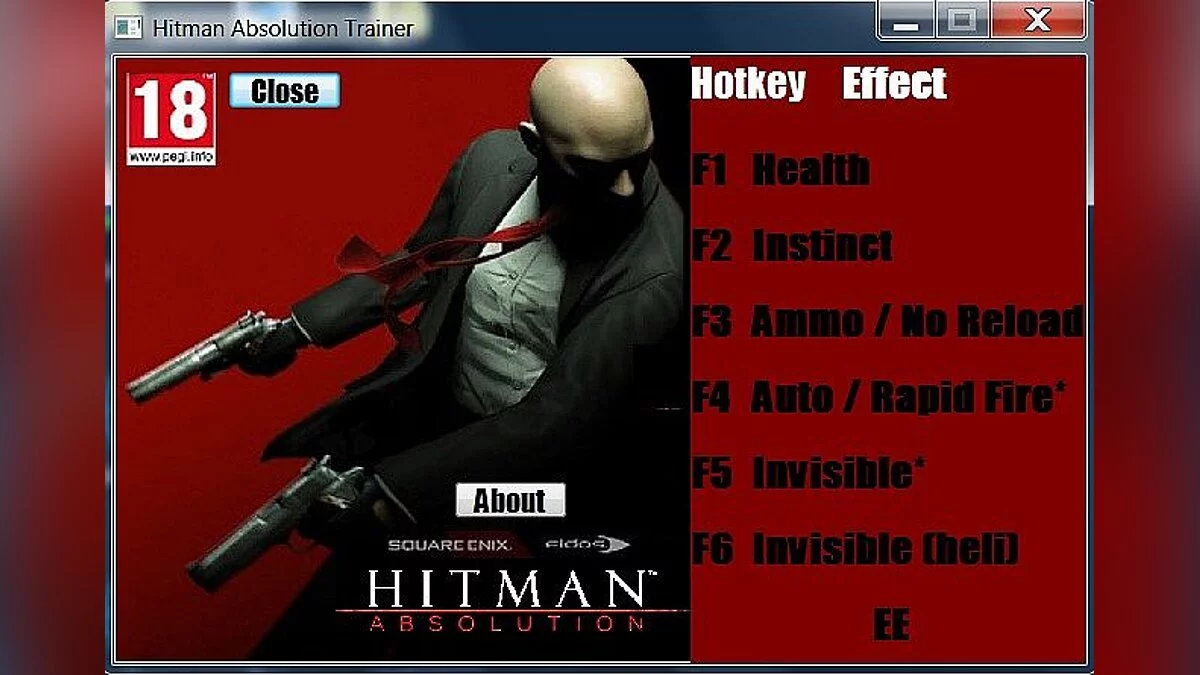 Hitman: Absolution — Трейнер / Trainer (+6) [1.0.447.0: 32 & 64 Bit] [Flux]