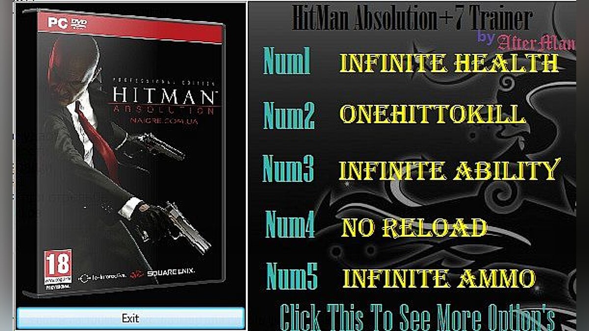 Hitman: Absolution — Трейнер / Trainer (+7) [All Version's] [AfterMan]
