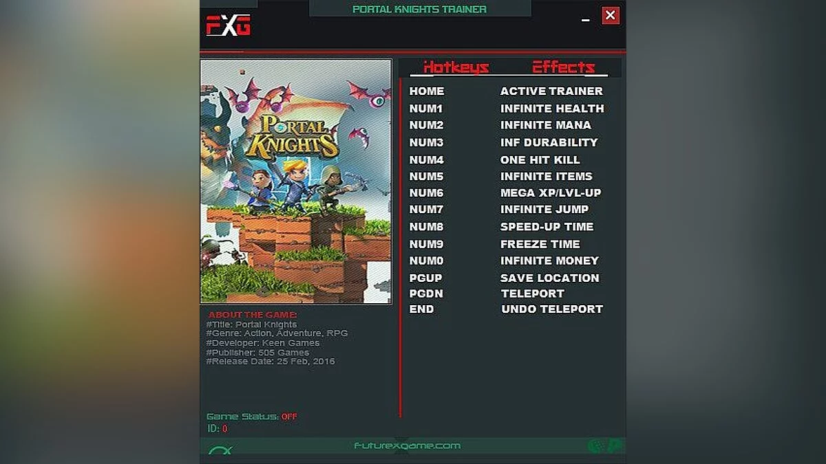 Portal Knights — Трейнер / Trainer (+11) [1.1.3: x64] [FutureX]