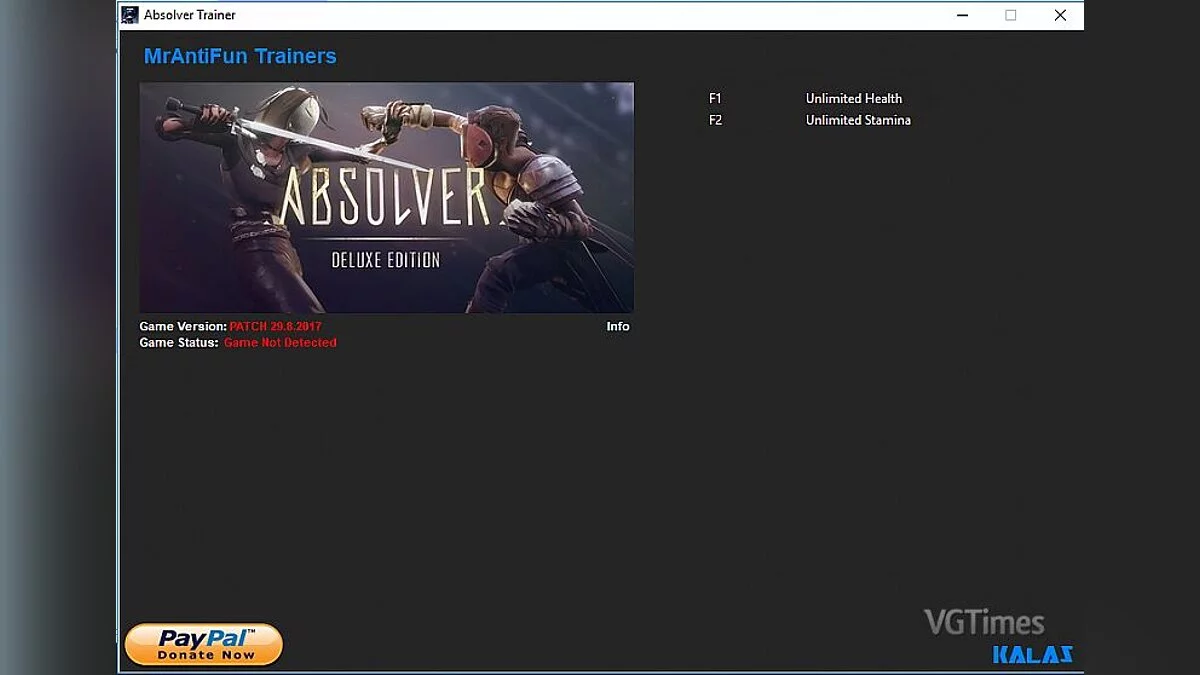 Absolver — Трейнер / Trainer (+2) [29.8.2017] [Kalas]