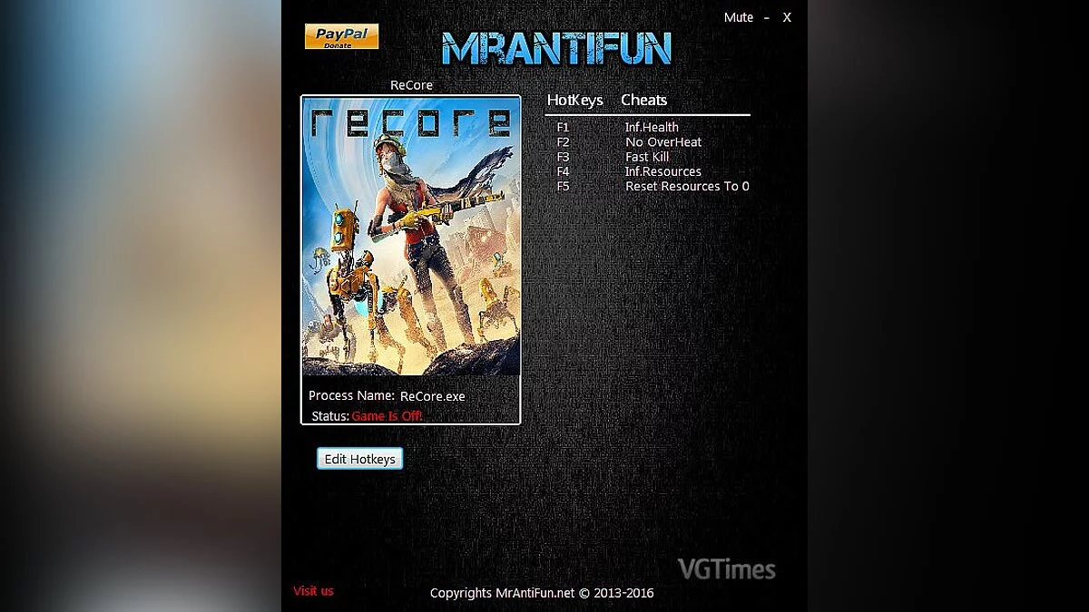 ReCore — Трейнер / Trainer (+5) [1.1.7400.2] [MrAntiFun]