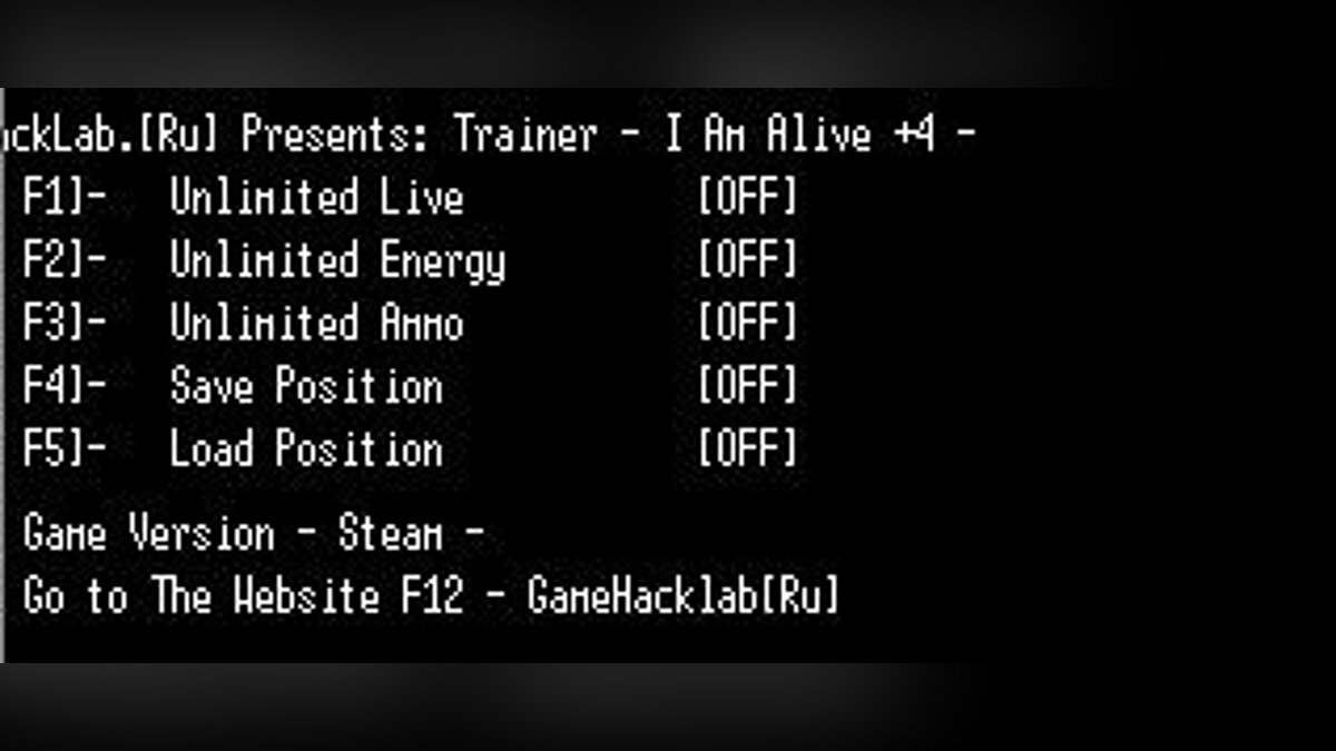 I Am Alive — Трейнер / Trainer (+5) [v1.0.1 Steam] [LIRW / GHL] - Updated: 04.09.2017