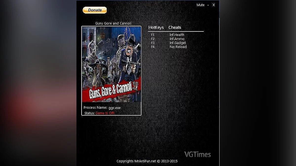 Guns, Gore &amp; Cannoli — Трейнер / Trainer (+4) [1.1.2.4] [MrAntiFun]