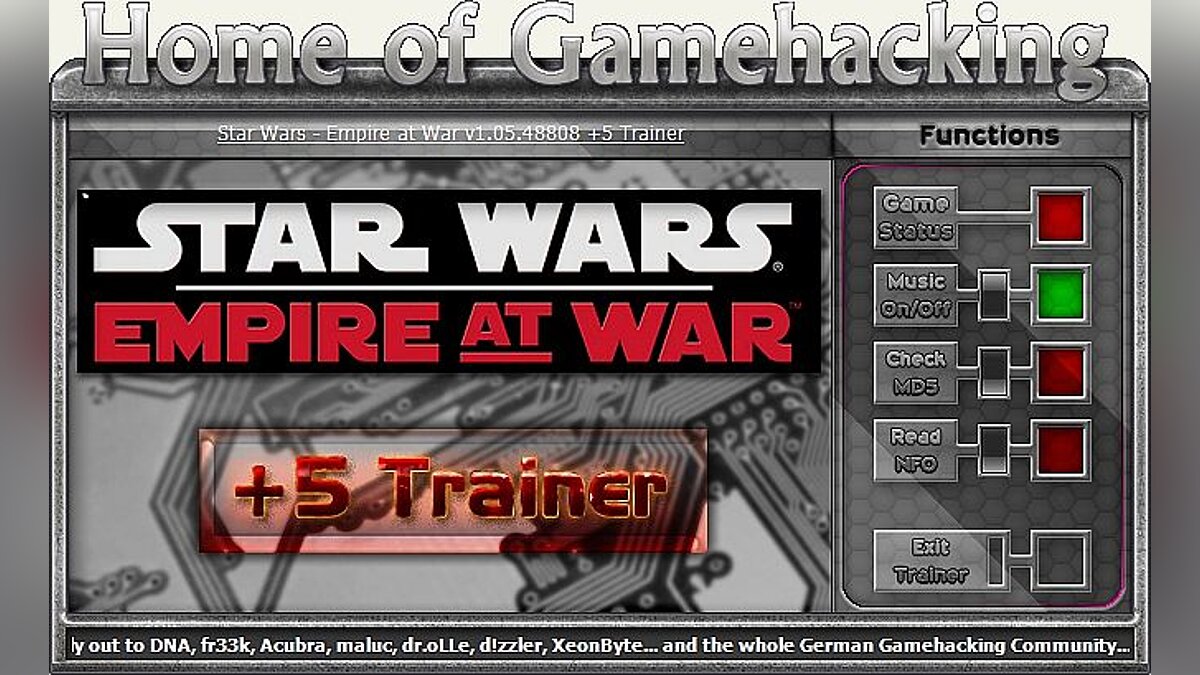 Star Wars: Empire at War — Трейнер / Trainer (+5) [1.05.48808] [sILeNt heLLsCrEAm / HoG]