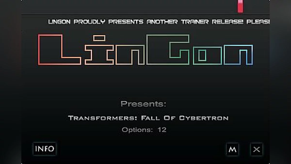 Transformers: Fall of Cybertron — Трейнер / Trainer (+12) [1.0] [LinGon]