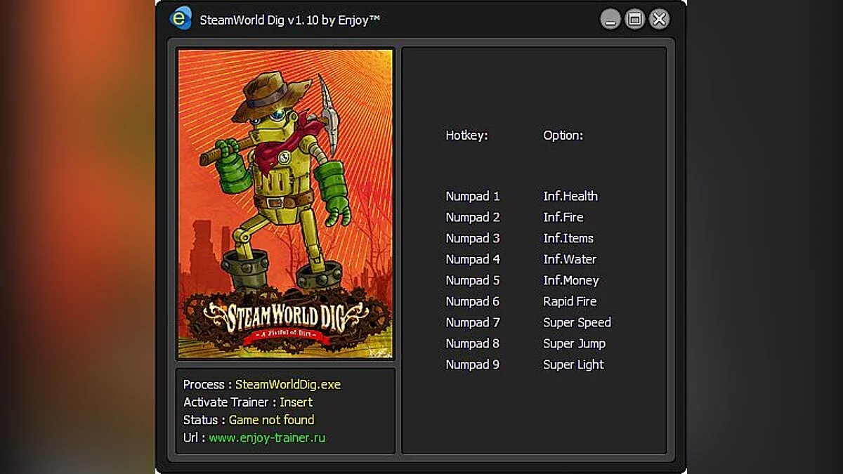 SteamWorld Dig — Трейнер / Trainer [v1.10] [Enjoy / ENJ]