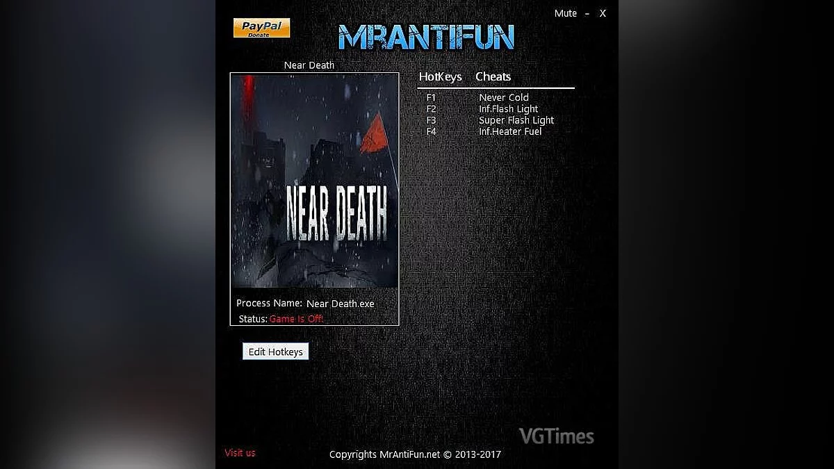 Near Death — Трейнер / Trainer (+4) [1.0.7] [MrAntiFun]