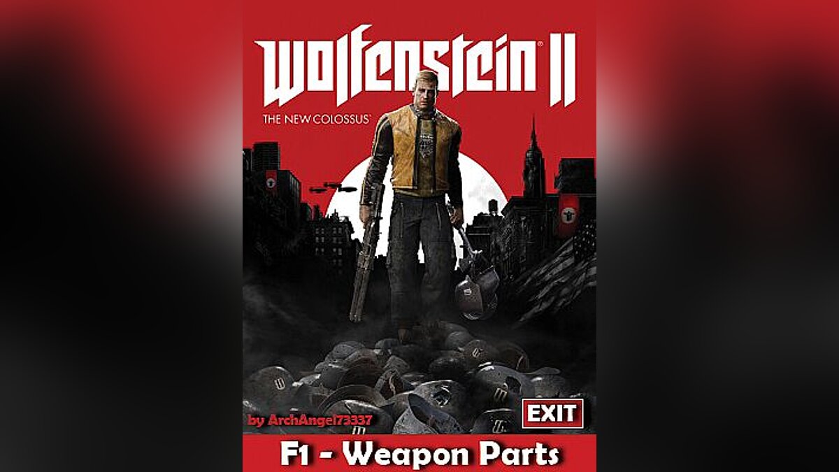 Wolfenstein II: The New Colossus — Трейнер / Trainer (+1: Оружейные Детали  / Weapon Parts) [1.0] [ArchAngel73337] / Трейнеры / Читы