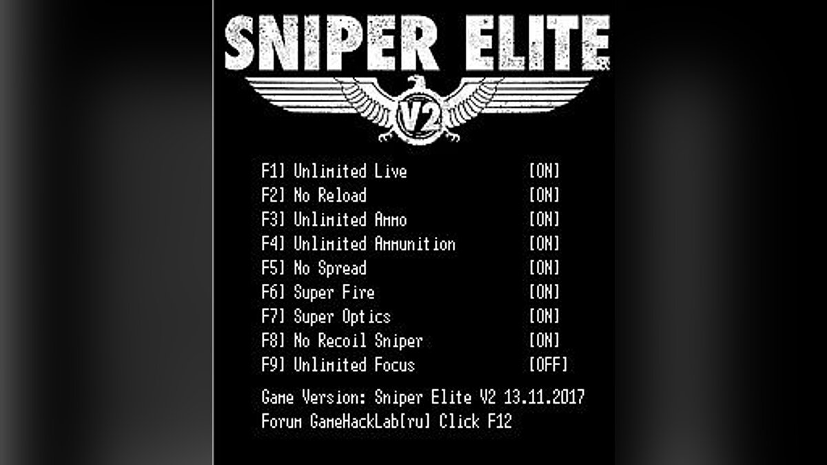 Sniper Elite V2 — Трейнер / Trainer (+9) [Steam] [LIRW / GHL]