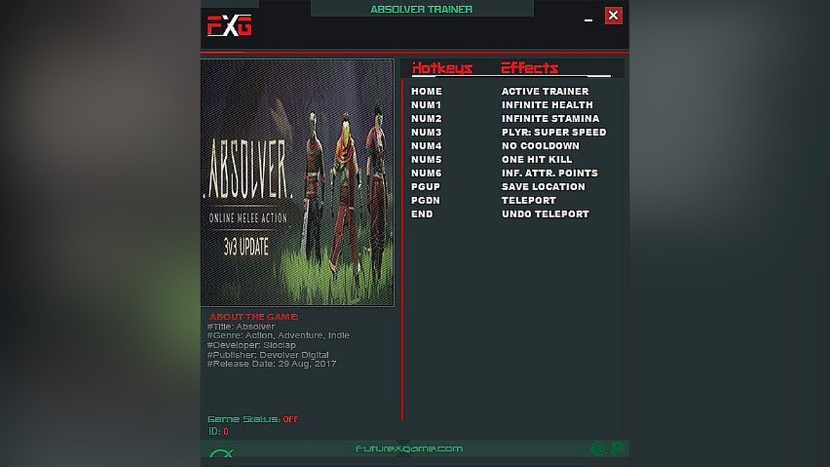 Absolver — Трейнер / Trainer (+7) [1.12] [FutureX]