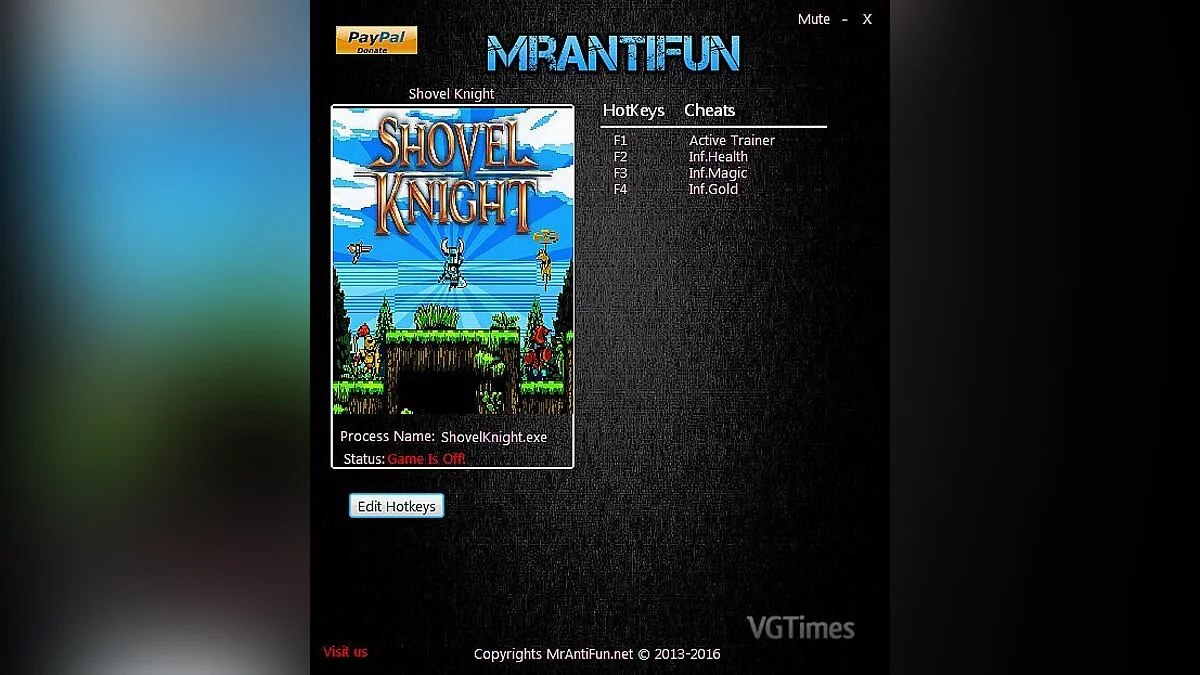 Shovel Knight: Treasure Trove — Трейнер / Trainer (+3) [3.0] [MrAntiFun]