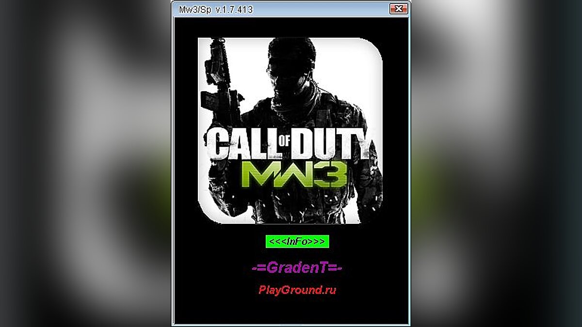 Call of Duty: Modern Warfare 3 (2011) — Трейнер / Trainer (+14) [1.7.413] [GradenT]