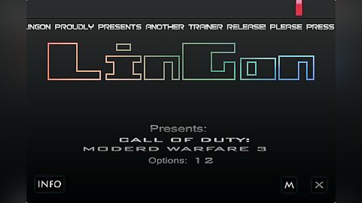 Call of Duty: Modern Warfare 3 (2011) — Трейнер / Trainer (+12) [Patch 04.18.2012: Steam] [LinGon]