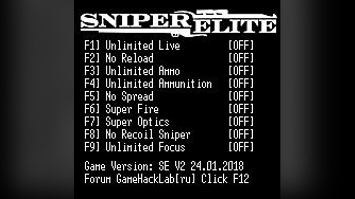 Sniper Elite V2 — Трейнер / Trainer (+9) [Steam] [LIRW / GHL] - Updated: 24.01.2018