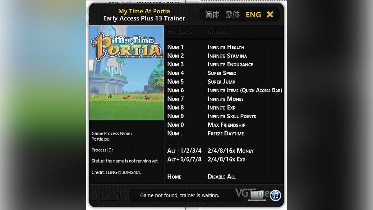 My Time at Portia — Трейнер / Trainer (+13) [UPD: 26.01.20118] [FLiNG]