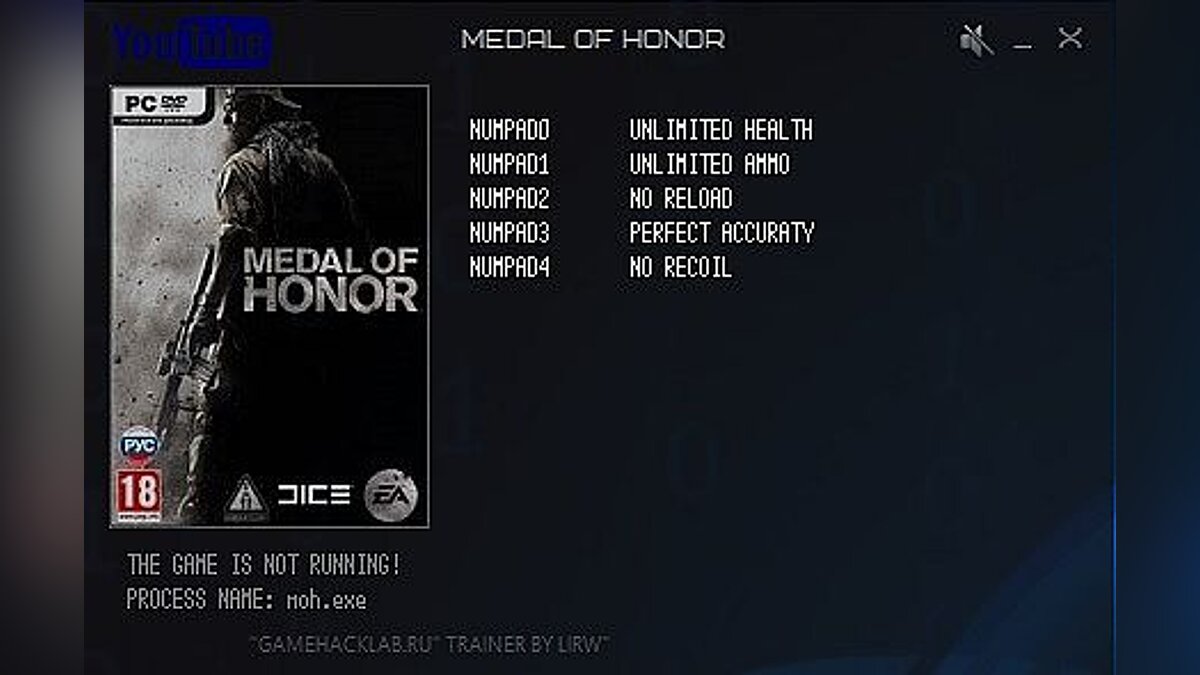 Medal of Honor (2010) — Трейнер / Trainer (+5) [1.0] [LIRW / GHL]