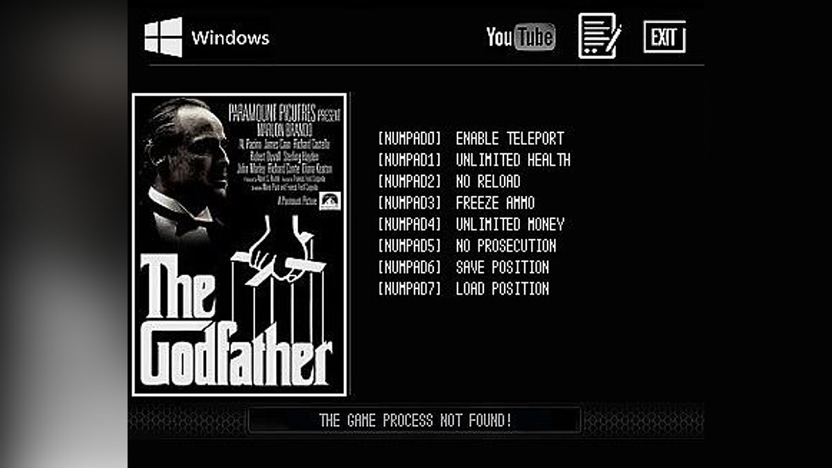 The Godfather 2 — Трейнер / Trainer (+6) [v1.0.788.0 "Rip Морозов"] [LIRW / GHL]