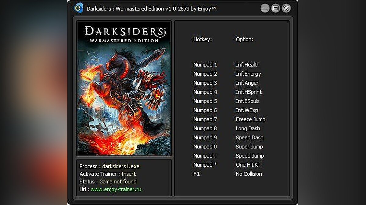 Darksiders — Трейнер / Trainer (+13) [v1.0.2679] [Enjoy\ENJ]