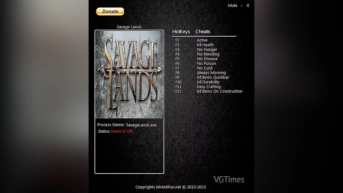 Savage Lands — Трейнер / Trainer (+11) [0.8.0] [MrAntiFun]