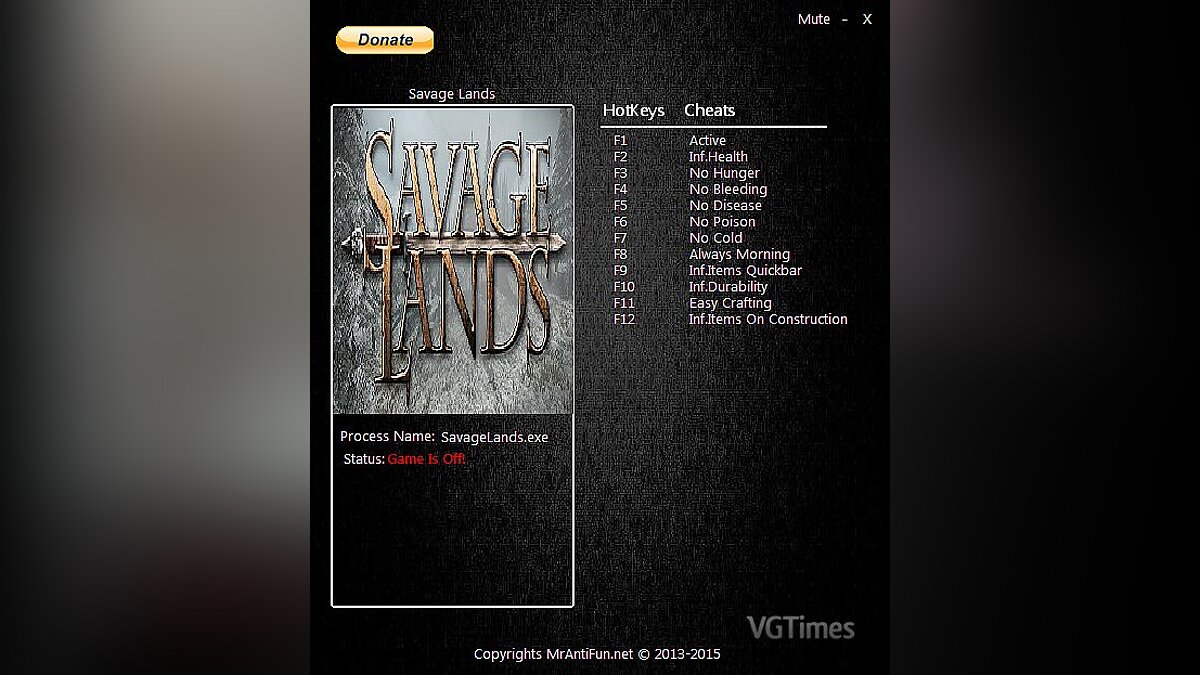 Savage Lands — Трейнер / Trainer (+11) [0.7.0] [MrAntiFun]