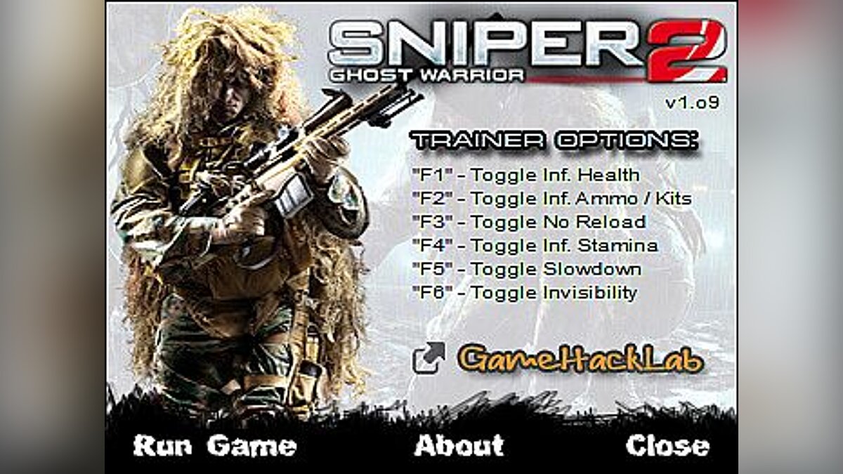 Sniper: Ghost Warrior 2 — Трейнер / Trainer (+6) [1.09] [CuBiC]