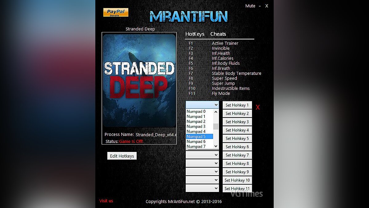 Stranded Deep — Трейнер / Trainer (+11) [0.41.03: x64] [MrAntiFun]