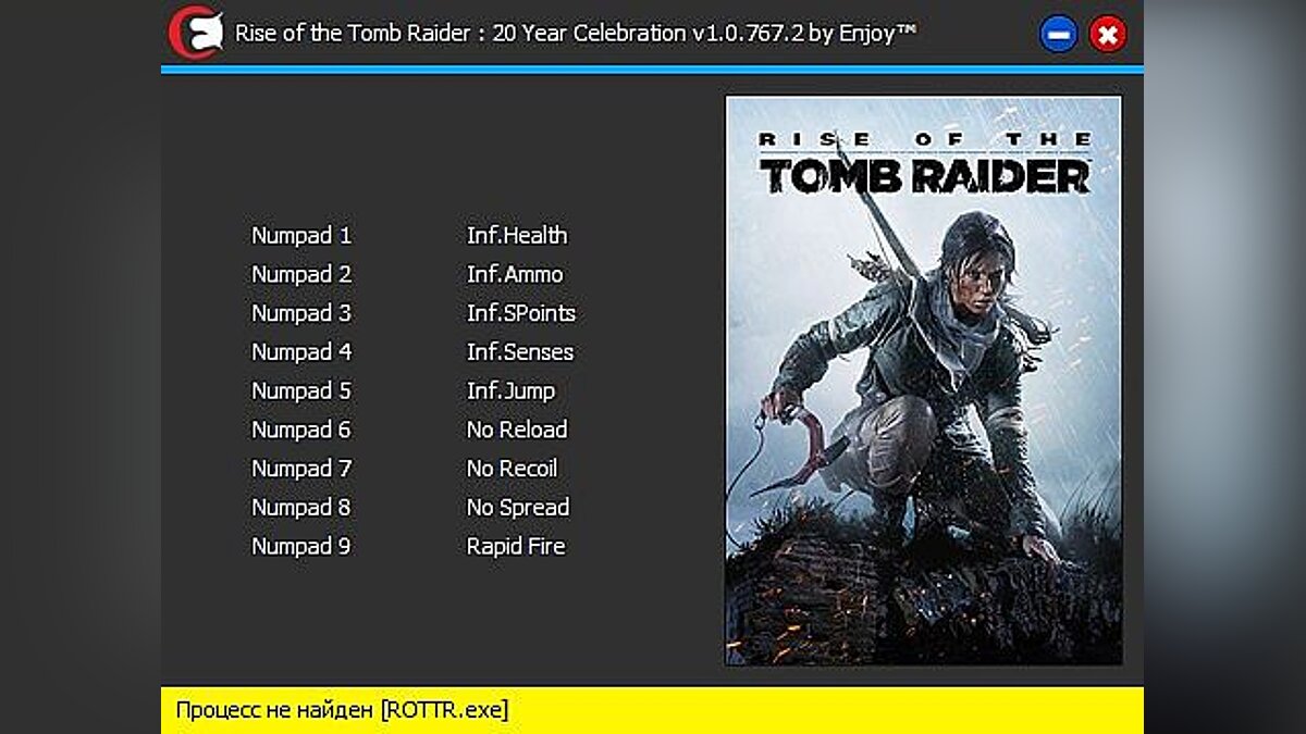 Rise of the Tomb Raider — Трейнер / Trainer (+9) [v1.0.767.2] [Enjoy]
