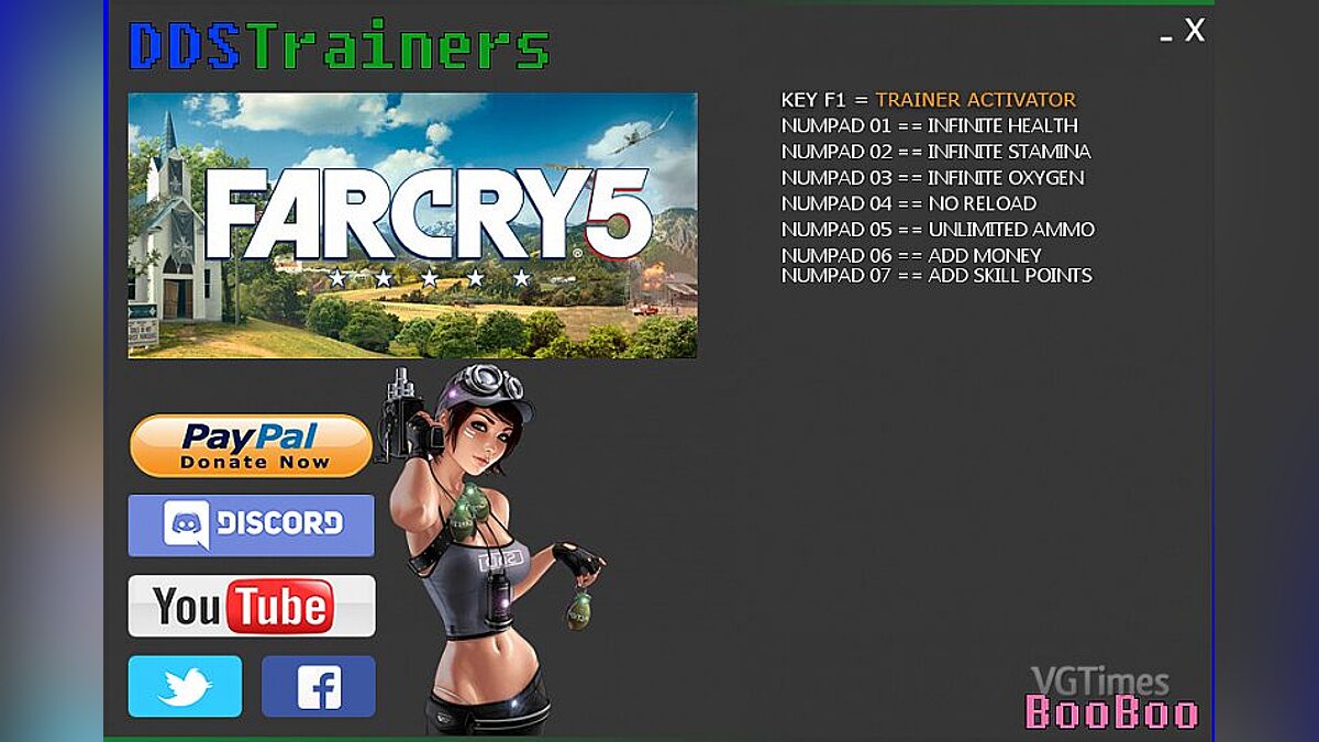 Far Cry 5 — Трейнер / Trainer (+7) [1.2.0] [BooBoo]