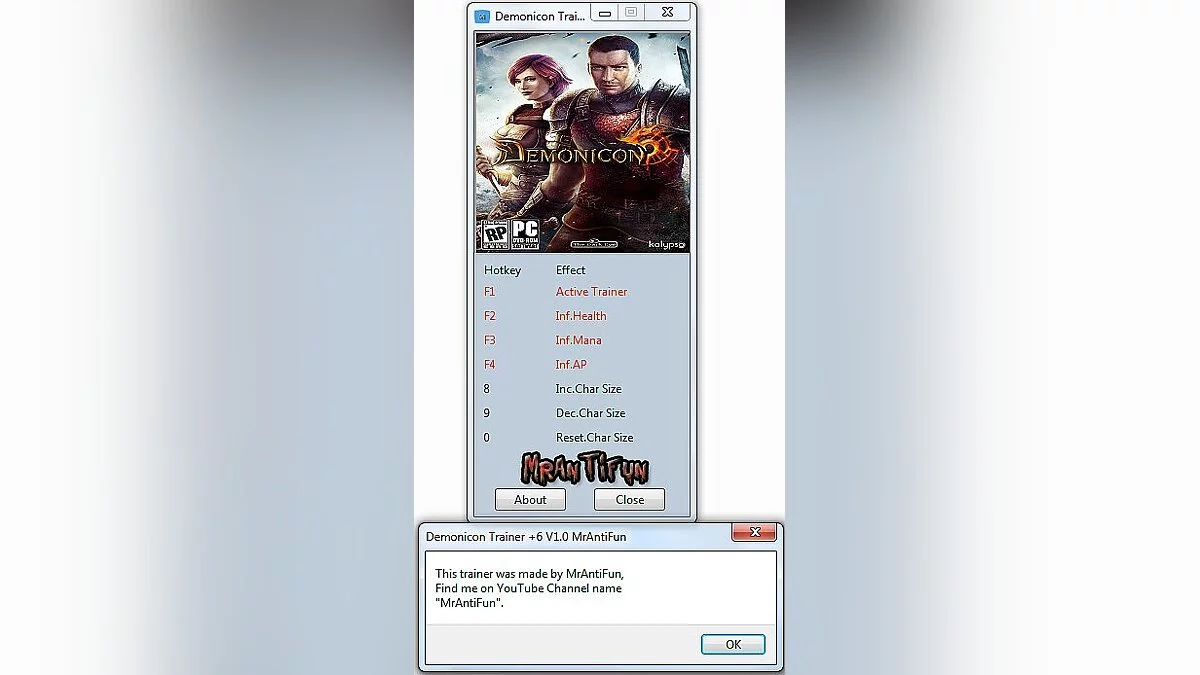 Demonicon — Трейнер / Trainer (+6) [1.0] [MrAntiFun]