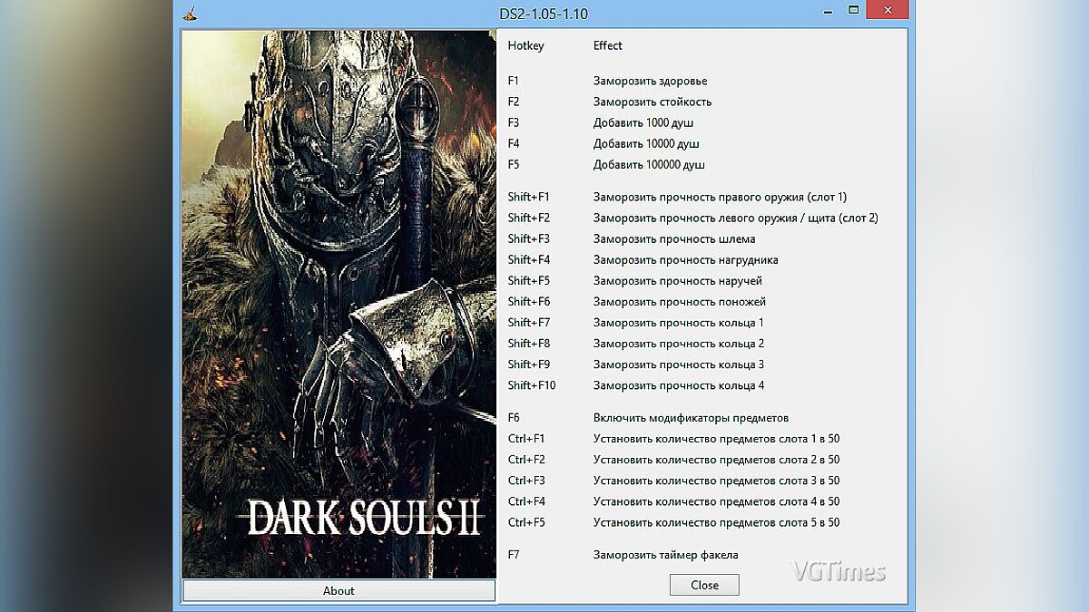 Dark Souls 2 — Трейнер / Trainer (+21) [1.05 regulation 1.10] [Alex_Protos_Merser]