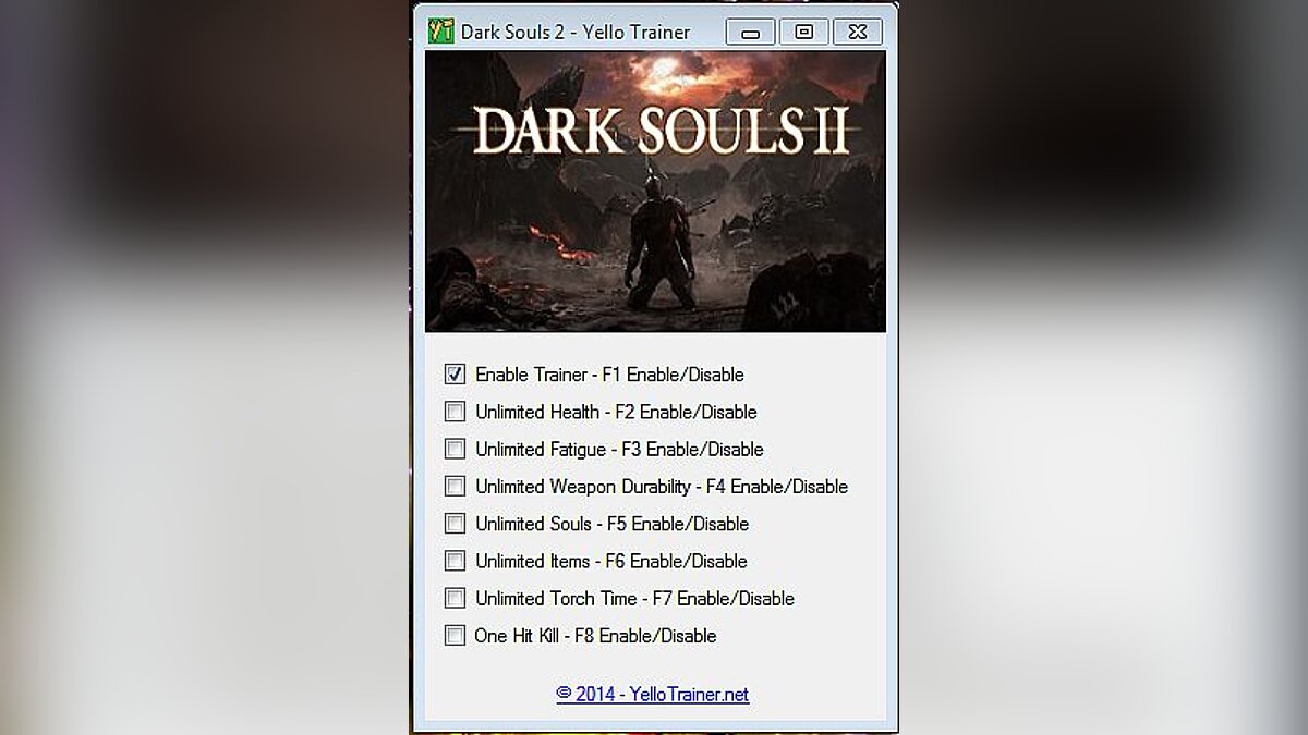 Dark Souls 2 — Трейнер / Trainer (+7) [1.01-1.02] [Yello]