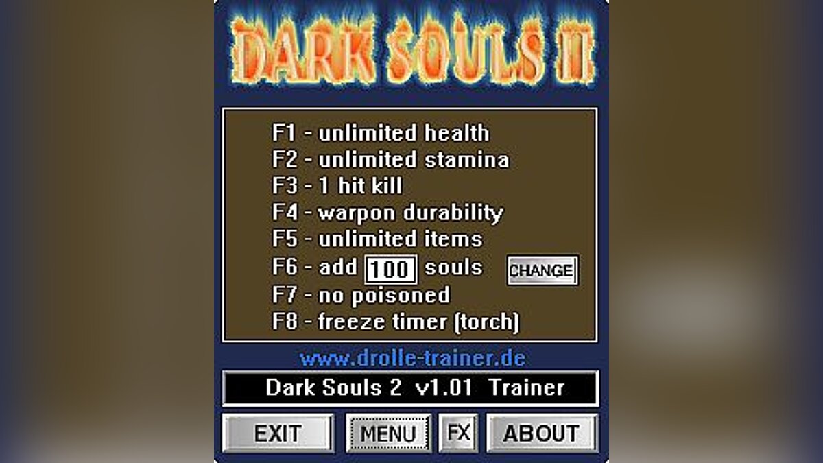 Dark Souls 2 — Трейнер / Trainer (+8) [1.01] [dR.oLLe]