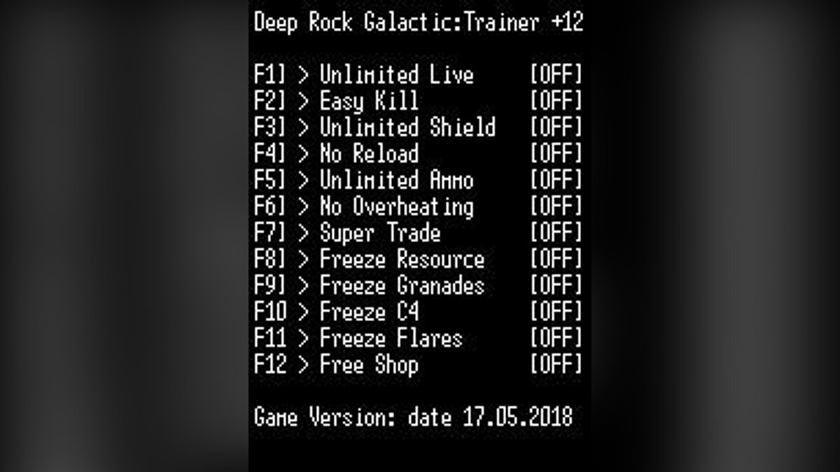 Deep Rock Galactic — Трейнер / Trainer (+12) [Steam] [LIRW / GHL]