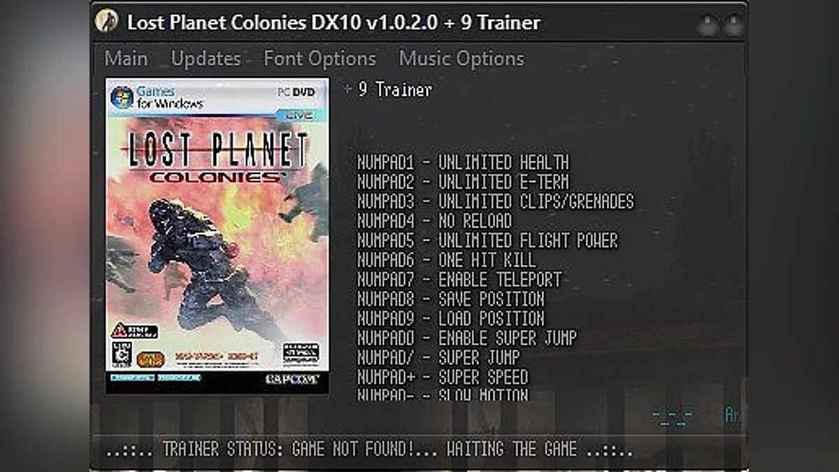 Lost Planet: Extreme Condition — Трейнер / Trainer (+9) [1.0.2.0 - DX10] [h4x0r]