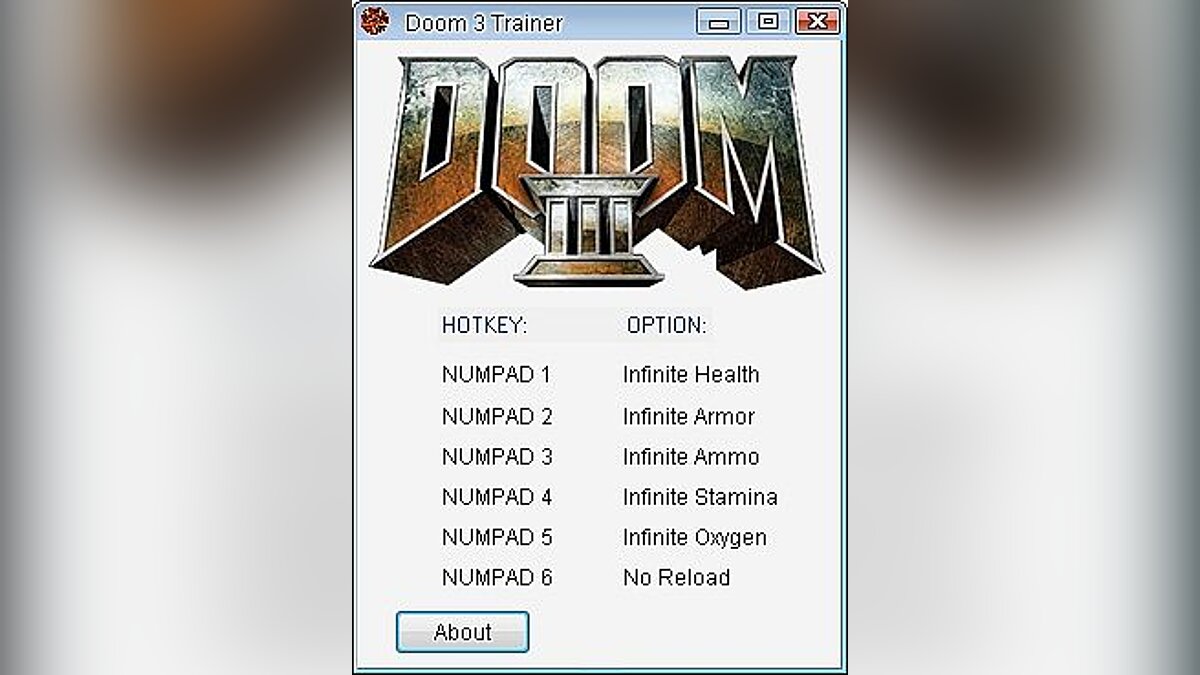 Doom 3 — Трейнер / Trainer (+6) [1.3] [24K]