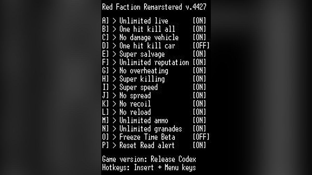 Red Faction: Guerrilla — Трейнер / Trainer (+16) [4427 Codex] [LIRW / GHL]
