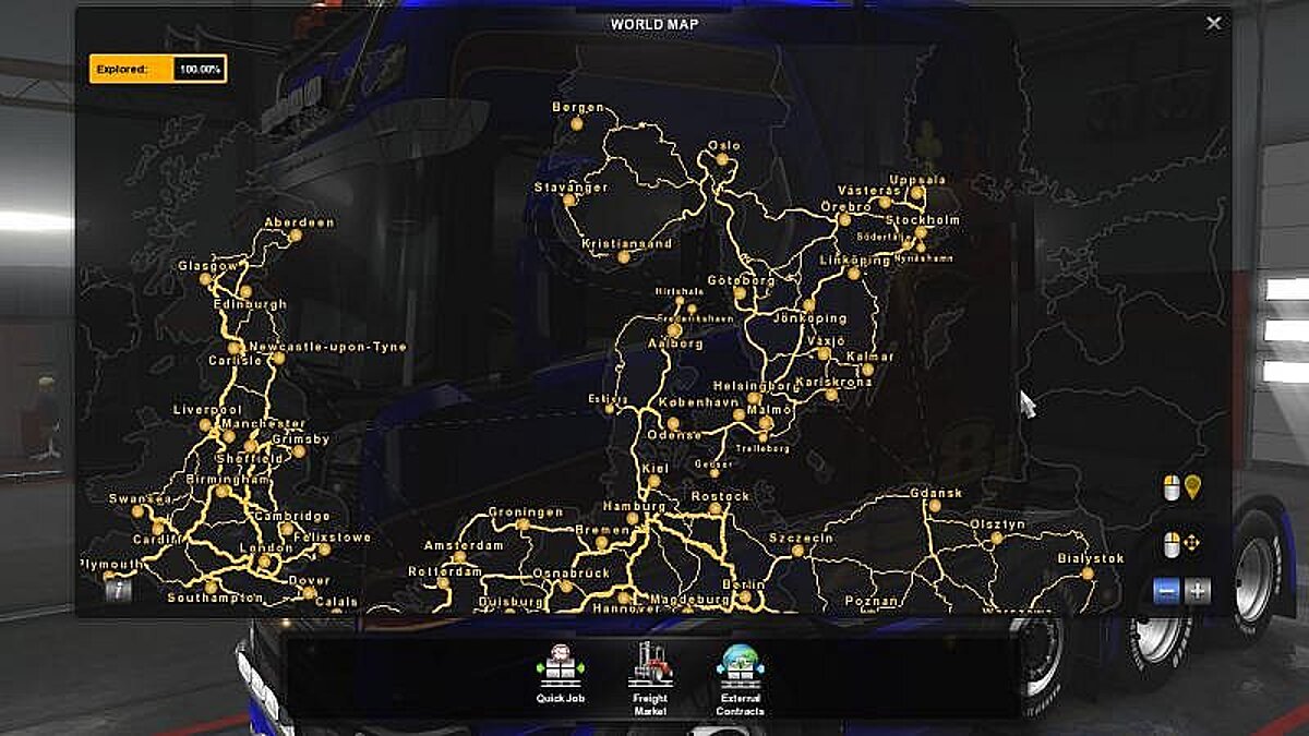 Euro truck simulator 2 going east карта