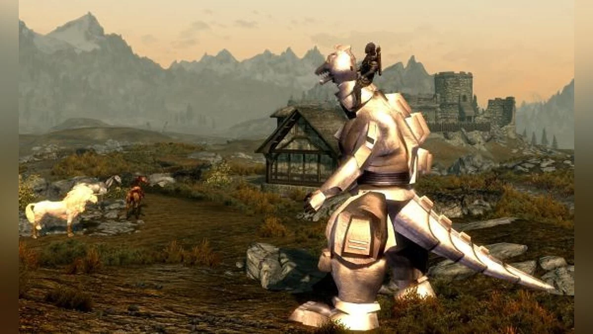 The Elder Scrolls 5: Skyrim — Ездовые животные: Годзилла, Мехагодзилла и Родан (Godzilla and Co — Mounts and Armies) [1.5]