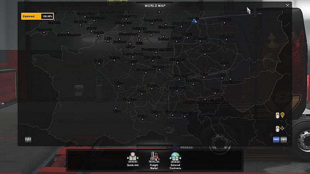 Euro Truck Simulator 2 — Сохранение / SaveGame (Открыто 100% карты без DLC)