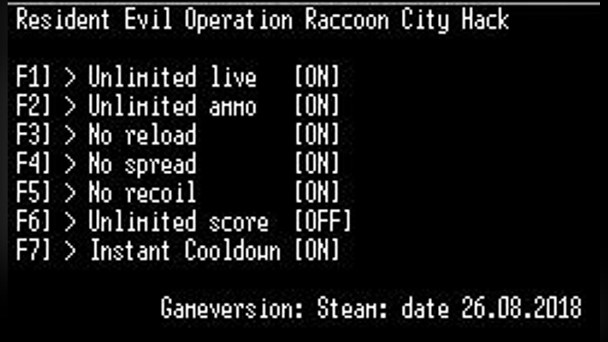 Resident Evil: Operation Raccoon City — Трейнер / Trainer (+7) [Steam] [LIRW / GHL] - Updated: 27.08.2018