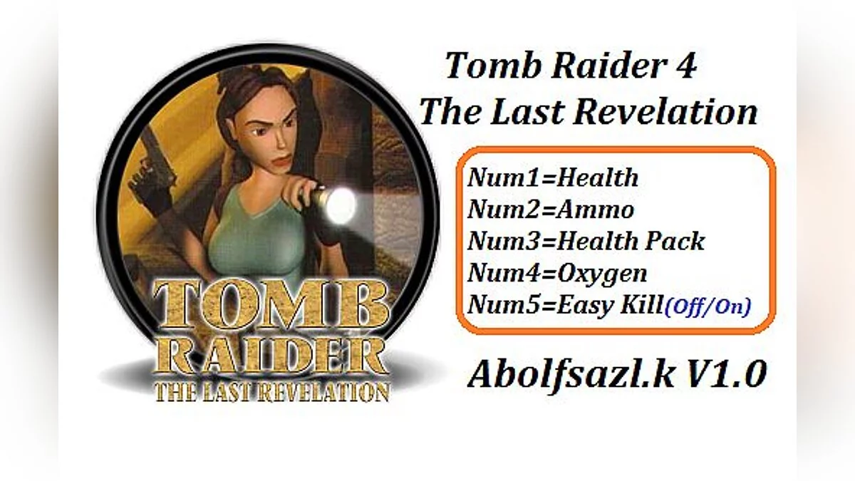 Tomb Raider 4: The Last Revelation — Трейнер / Trainer (+5) [1.0] [Abolfazl.k]