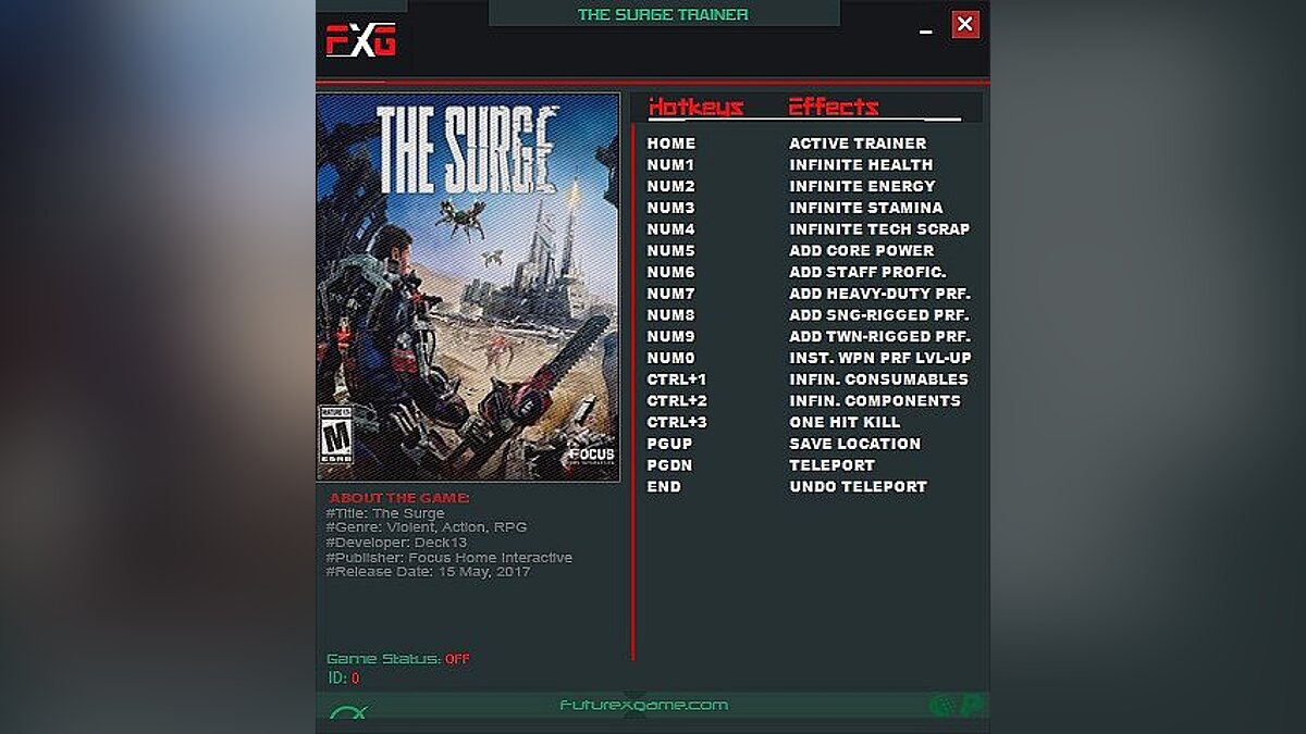 The Surge — Трейнер / Trainer (+14) [Update 8] [FutureX]