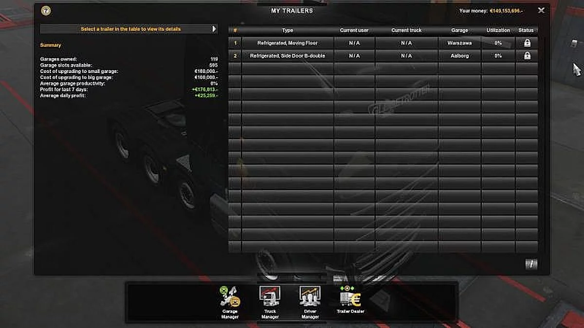 Euro Truck Simulator 2 — Сохранение / SaveGame (373 уровень, все гаражи, карта 100%) [1.32: DLC Scandinavia / Vive La France / Going East!]