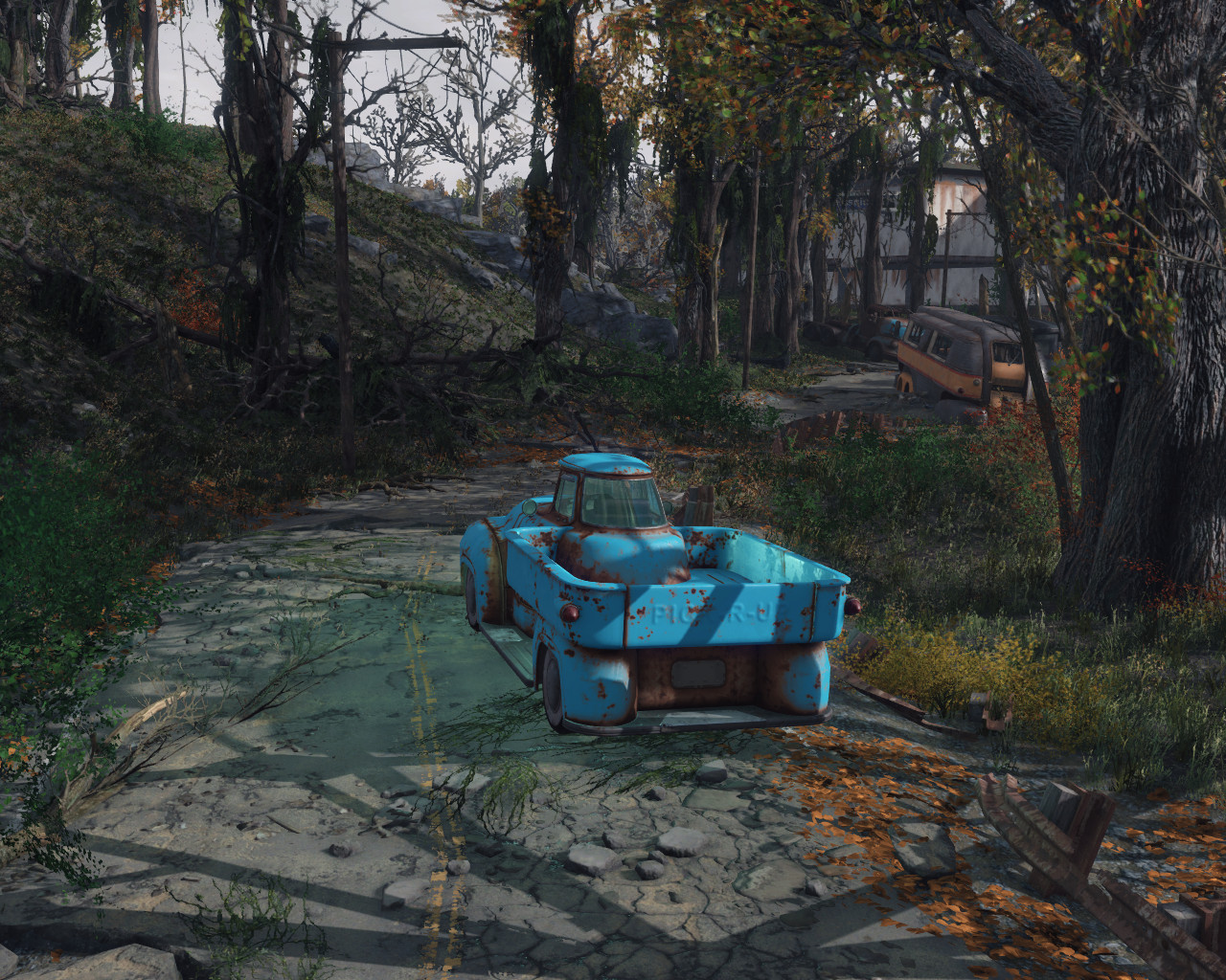 Fallout 4 police car фото 44