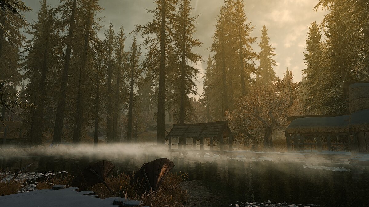 Elder Scrolls 5: Skyrim Special Edition — Красивый утренний туман (Morning Fogs SSE) [1.2]