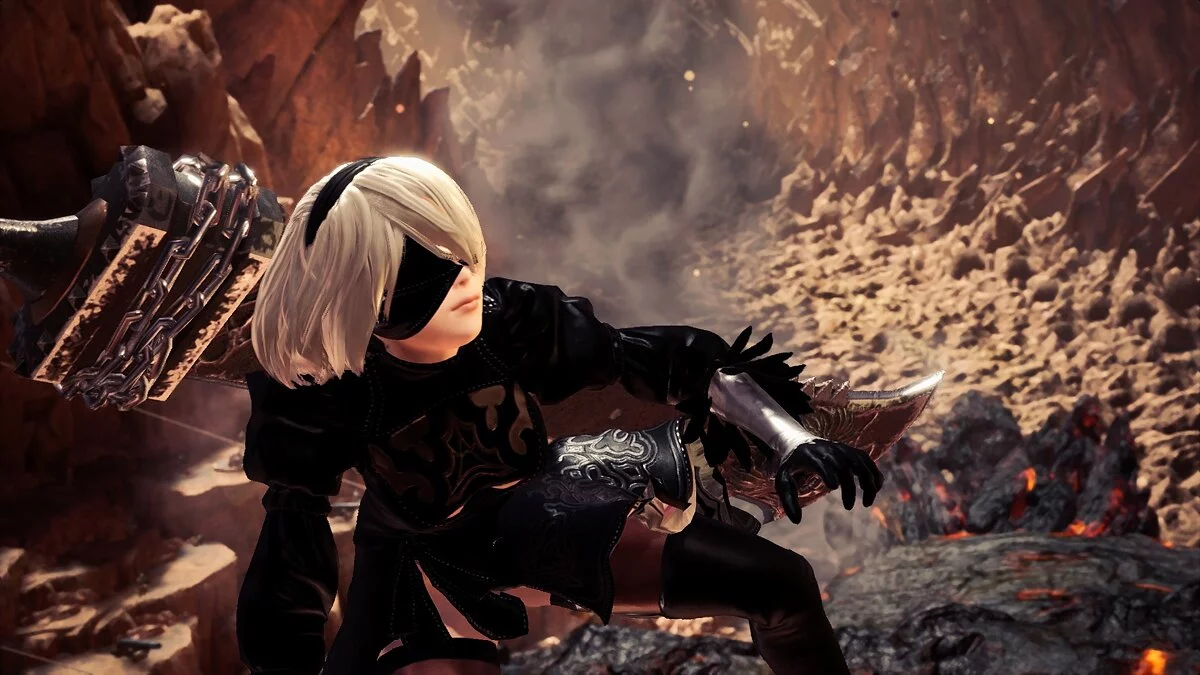 Monster Hunter: World — Прохождение за Type B из Nier: Automata (YoRHa No 2 Type B) [1.0]