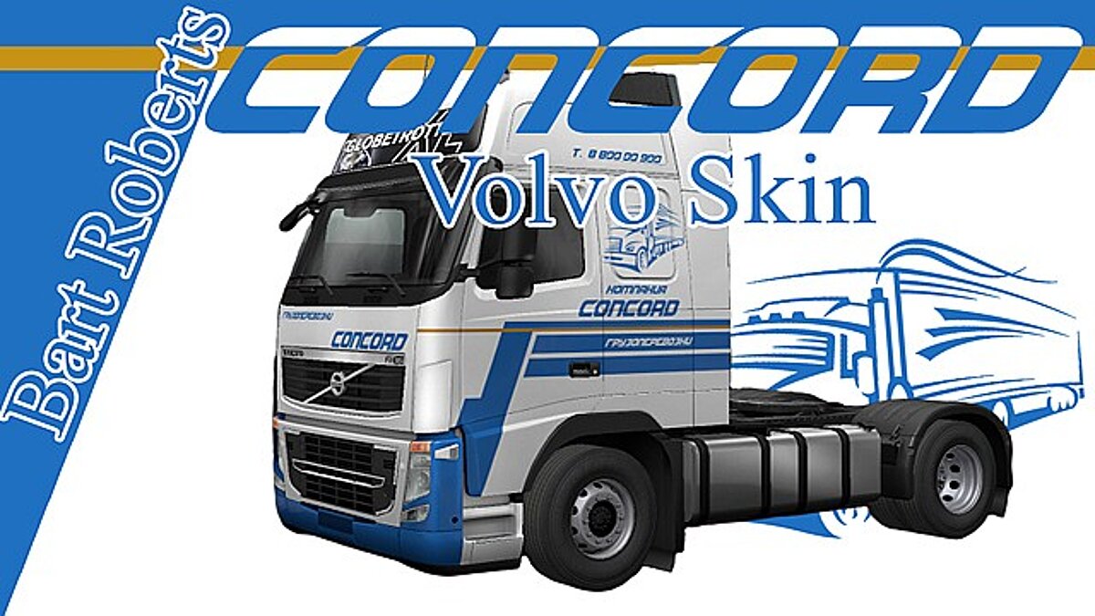 Euro Truck Simulator 2 — Concord Volvo Skin [1.0]