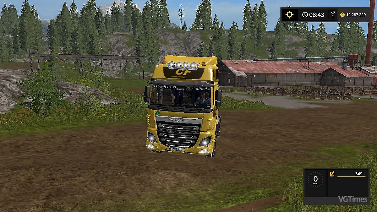 Farming Simulator 17 — Новая кабина для грузовика (DAF CF Space Cab) V1.0