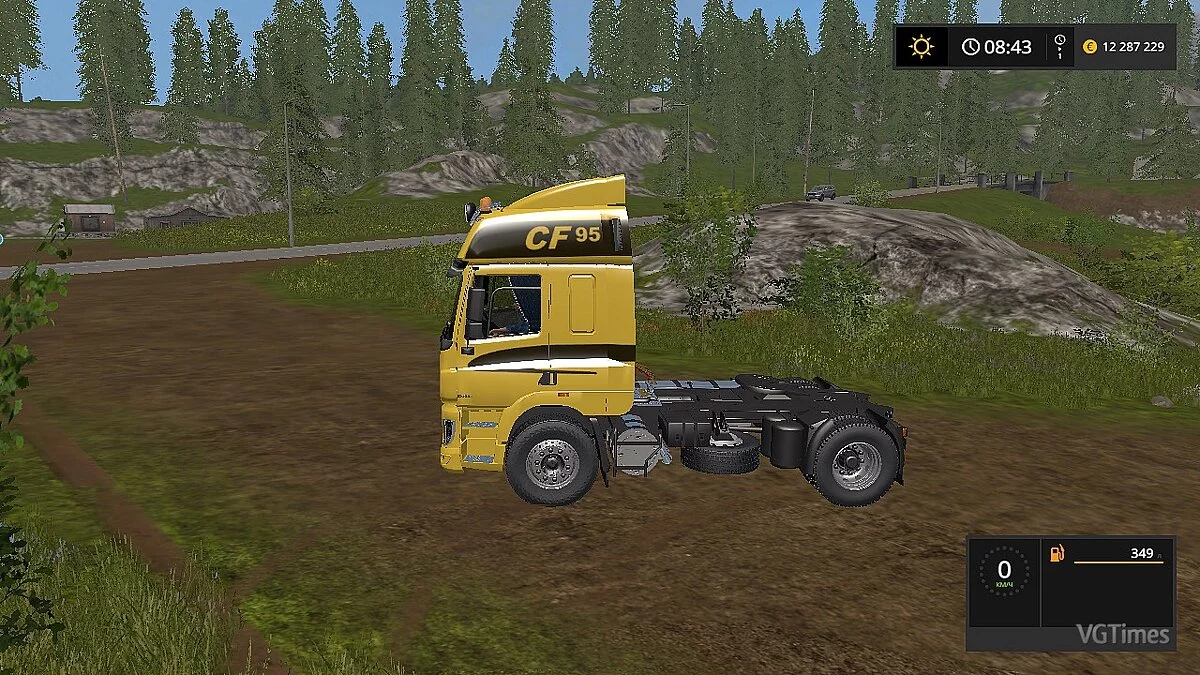 Farming Simulator 17 — Новая кабина для грузовика (DAF CF Space Cab) V1.0