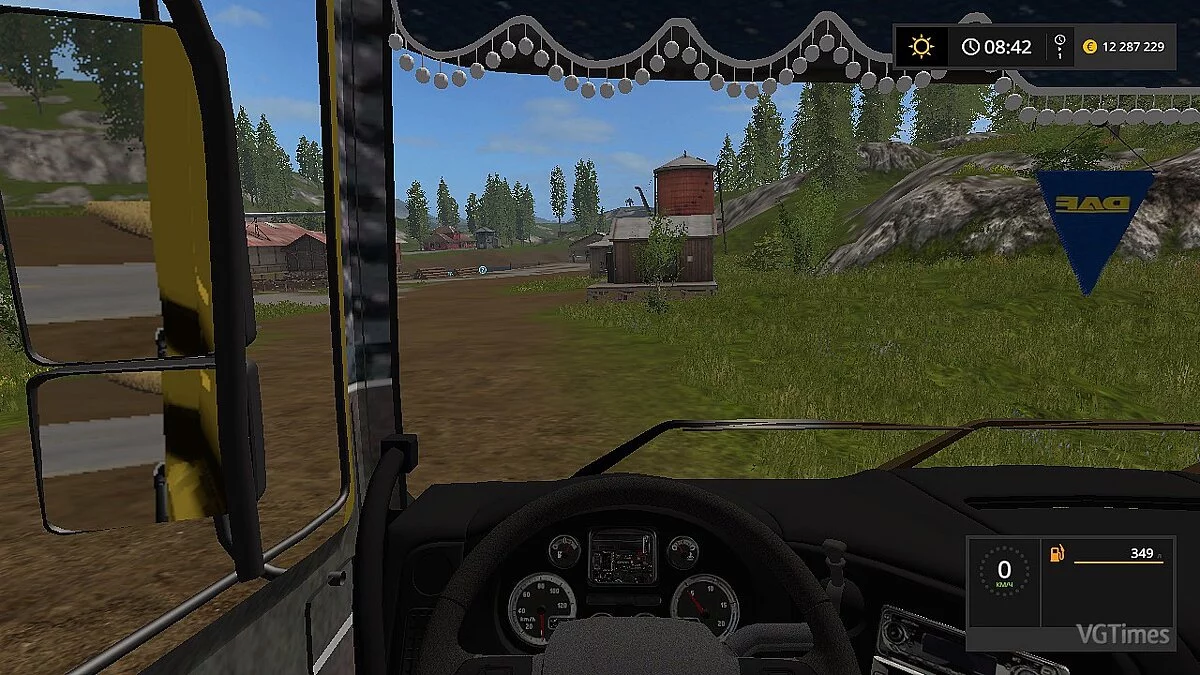 Farming Simulator 17 — Новая кабина для грузовика (DAF CF Space Cab) V1.0